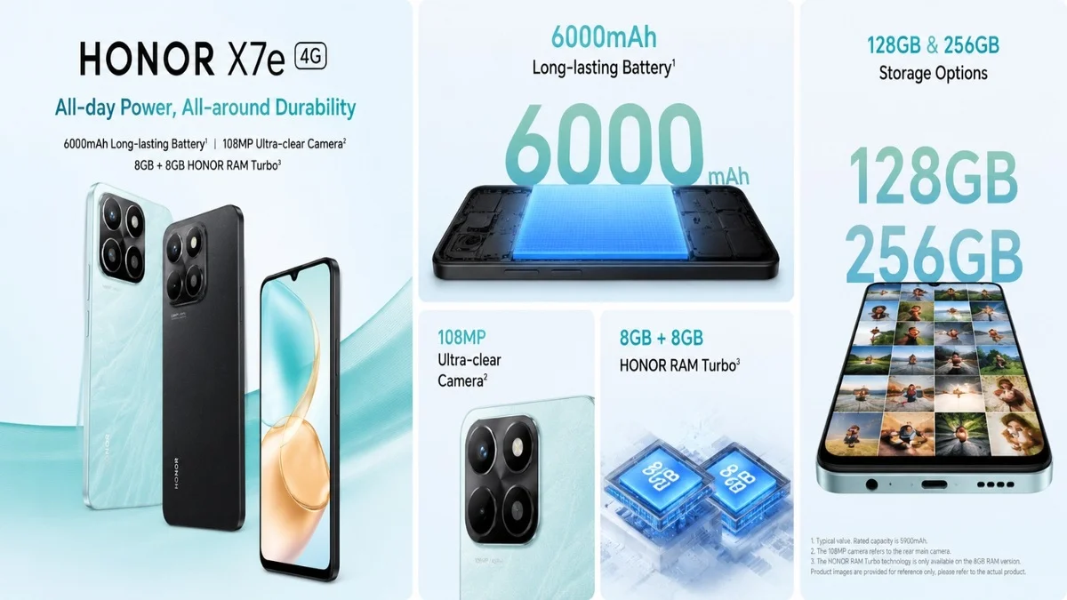  Honor X7e 4G Spotted Online With 256GB Storage