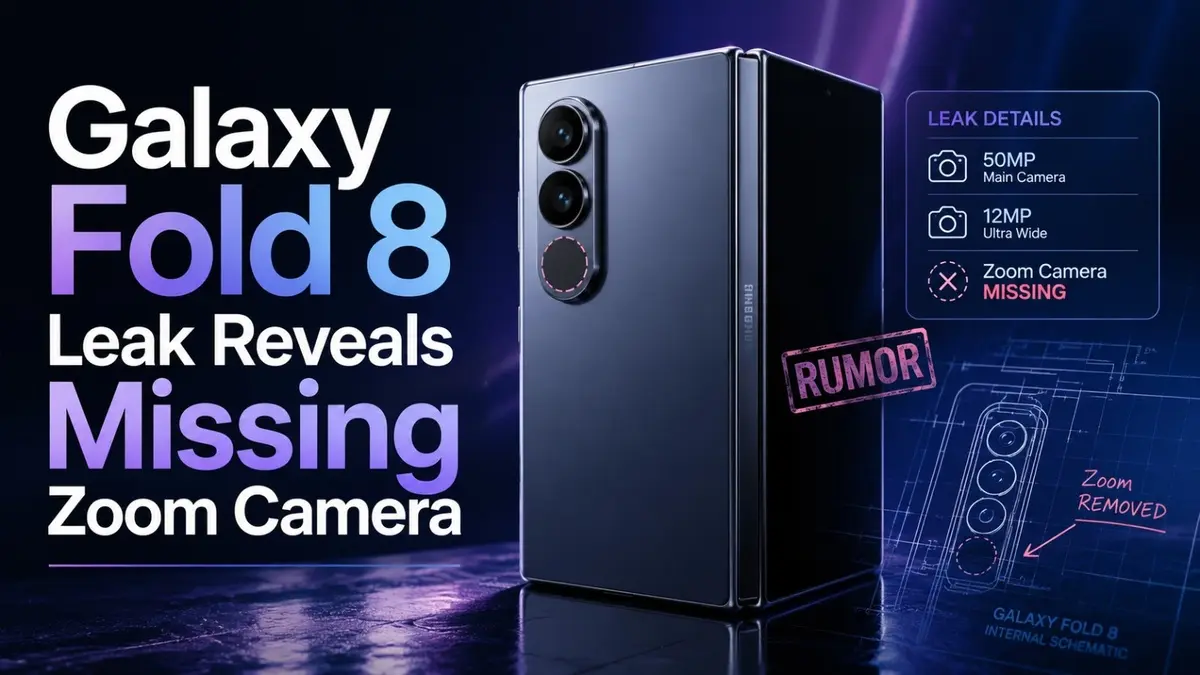 Galaxy Fold 8 Leak Reveals Missing Zoom Camera