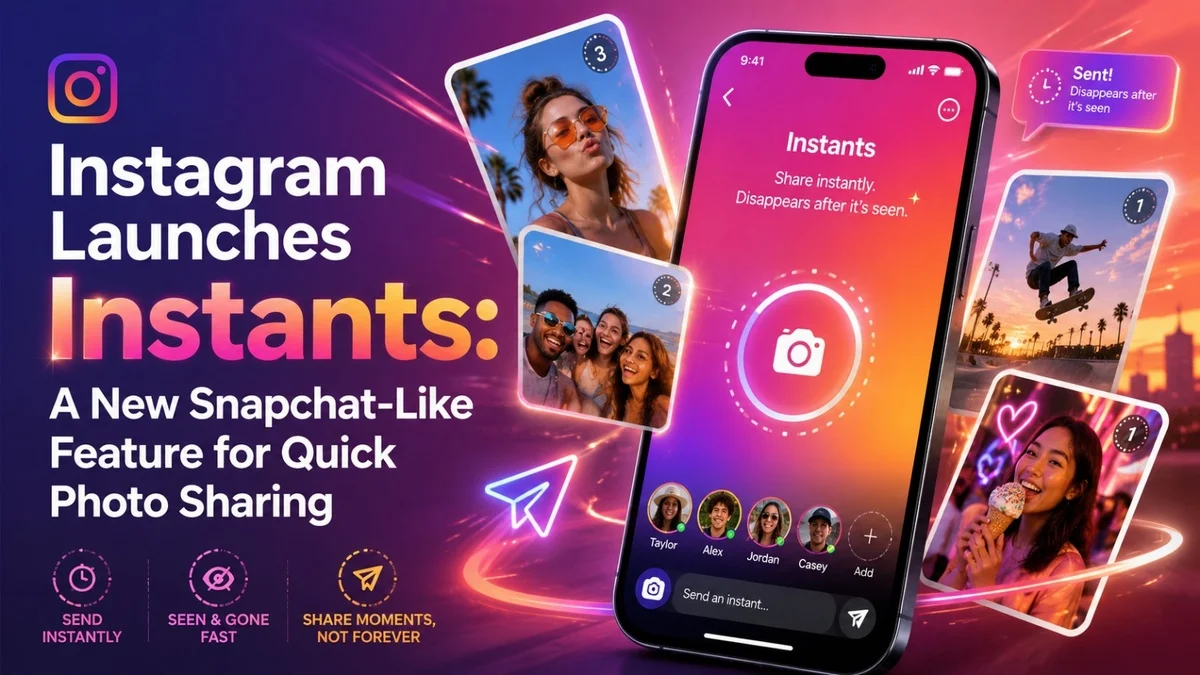 Instagram Launches Instants: A New Snapchat-Like Feature for Quick Photo Sharing