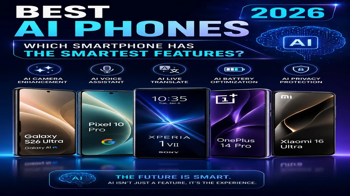  Best AI Phones 2026: Which Smartphone Has the Smartest Features?