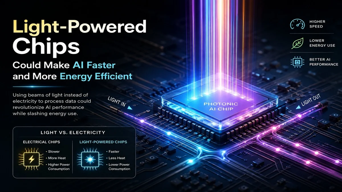  Light-Powered Chips Could Make AI Faster and More Energy Efficient