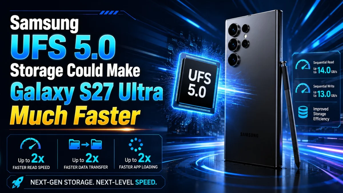 Samsung UFS 5.0 Storage Could Make Galaxy S27 Ultra Much Faster