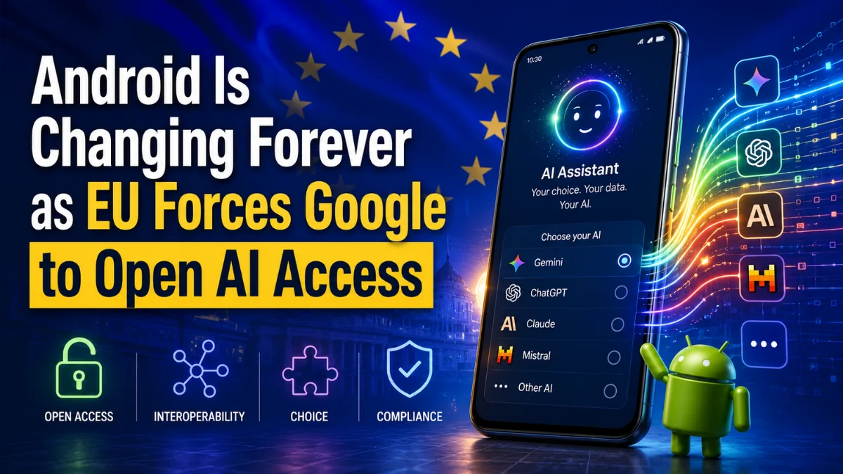 Android Is Changing Forever as EU Forces Google to Open AI Access