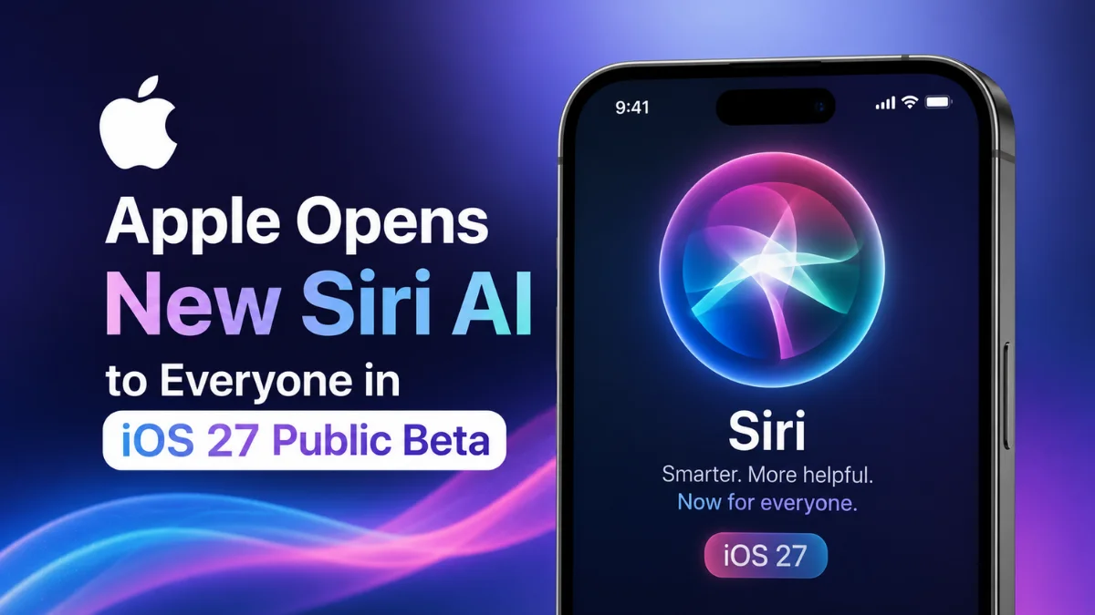 Apple Opens iOS 27 Public Beta With New Siri AI