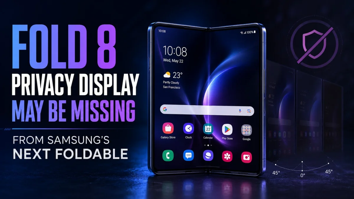Fold 8 Privacy Display May Be Missing From Samsung’s Next Foldable