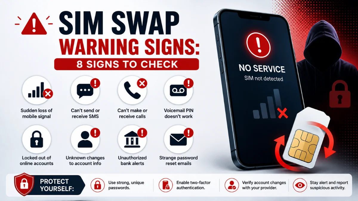 SIM Swap Warning Signs: 8 Signs to Check