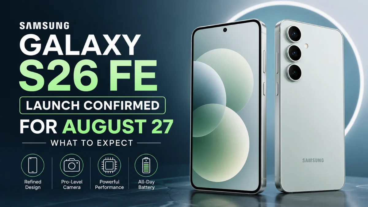  Samsung Galaxy S26 FE Launch Expected August 27: What to Expect