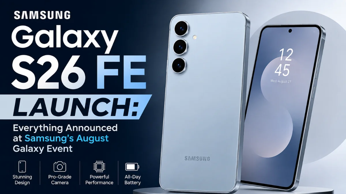  Samsung Galaxy S26 FE Launch: Everything We Know From Samsung’s August Galaxy Event