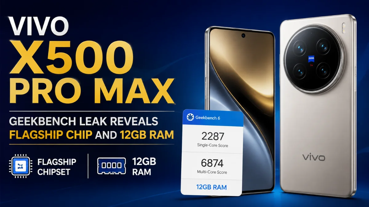  Vivo X500 Pro Max Geekbench Leak Reveals Flagship Chip and 12GB RAM