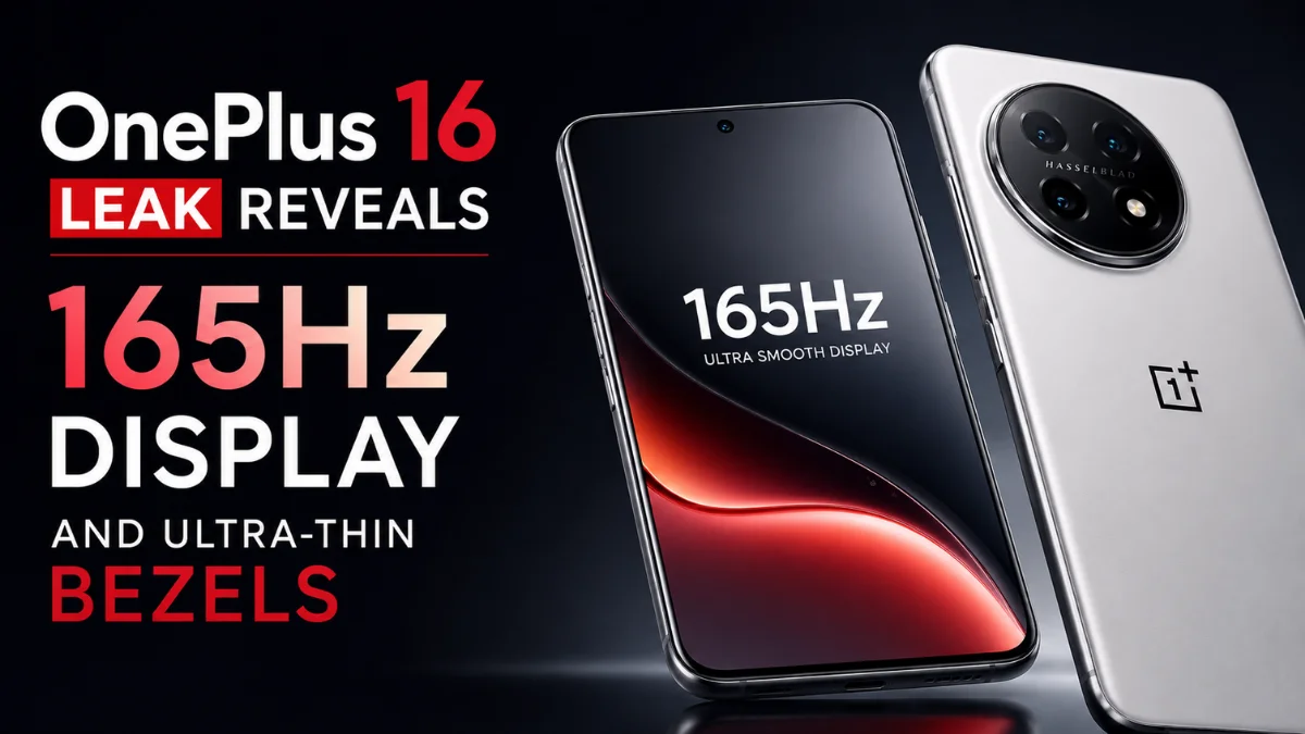  OnePlus 16 Leak Reveals 165Hz Display and Ultra-Thin Bezels