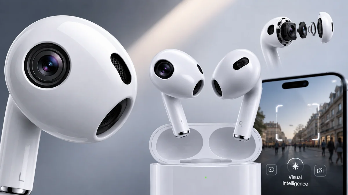 Apple AirPods with cameras and Siri AI features
