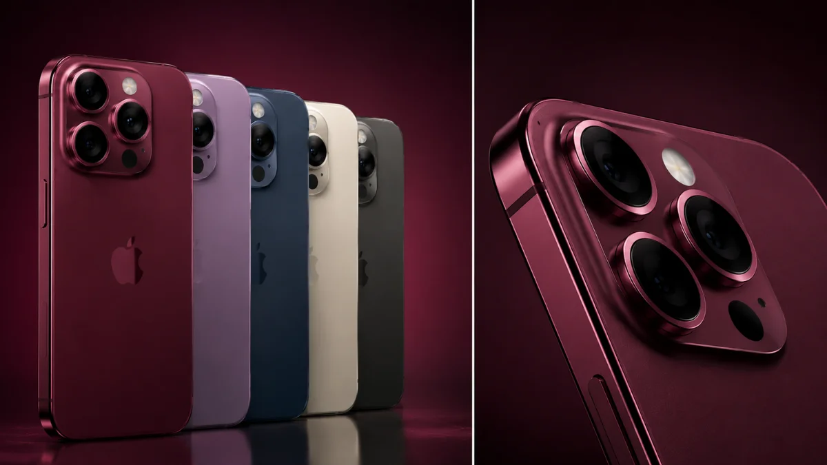 iPhone 18 Pro colours Light Blue Dark Gray and Silver