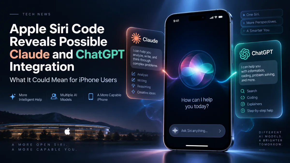  Apple Siri Code Reveals Possible Claude and ChatGPT Integration: What It Could Mean for iPhone Users