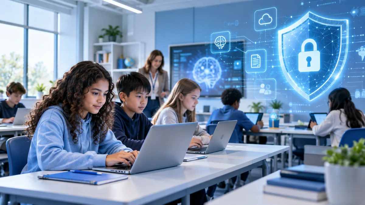 Microsoft AI student data privacy protections in education